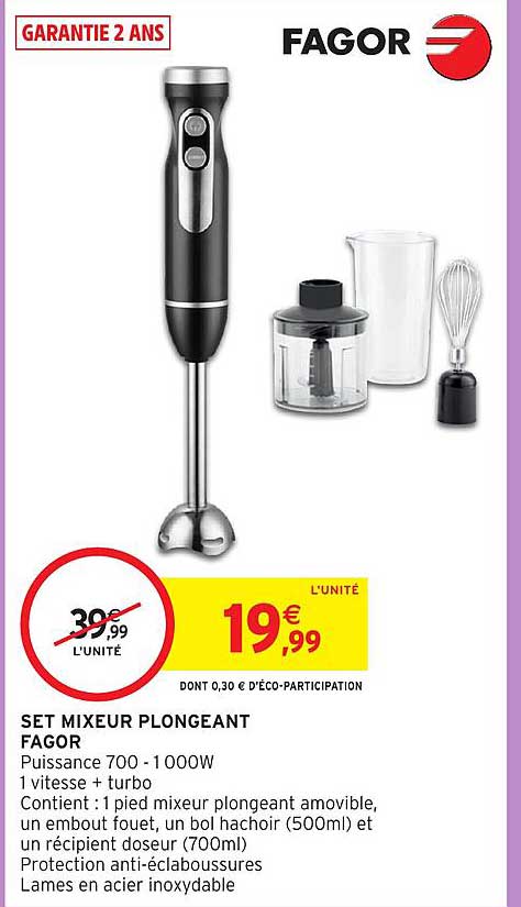 SET MIXEUR PLONGEANT FAGOR