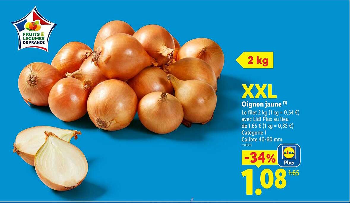 Oignons 5 Kg Lidl