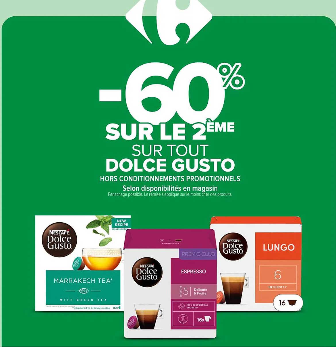 -60% SUR LE 2ÈME SUR TOUT DOLCE GUSTO