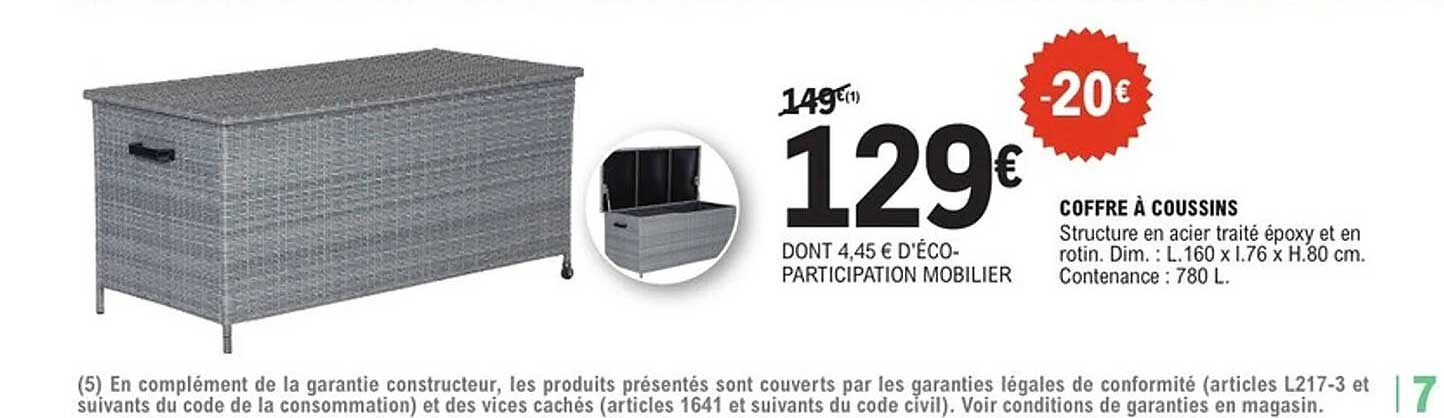 COFFRE À COUSSINS