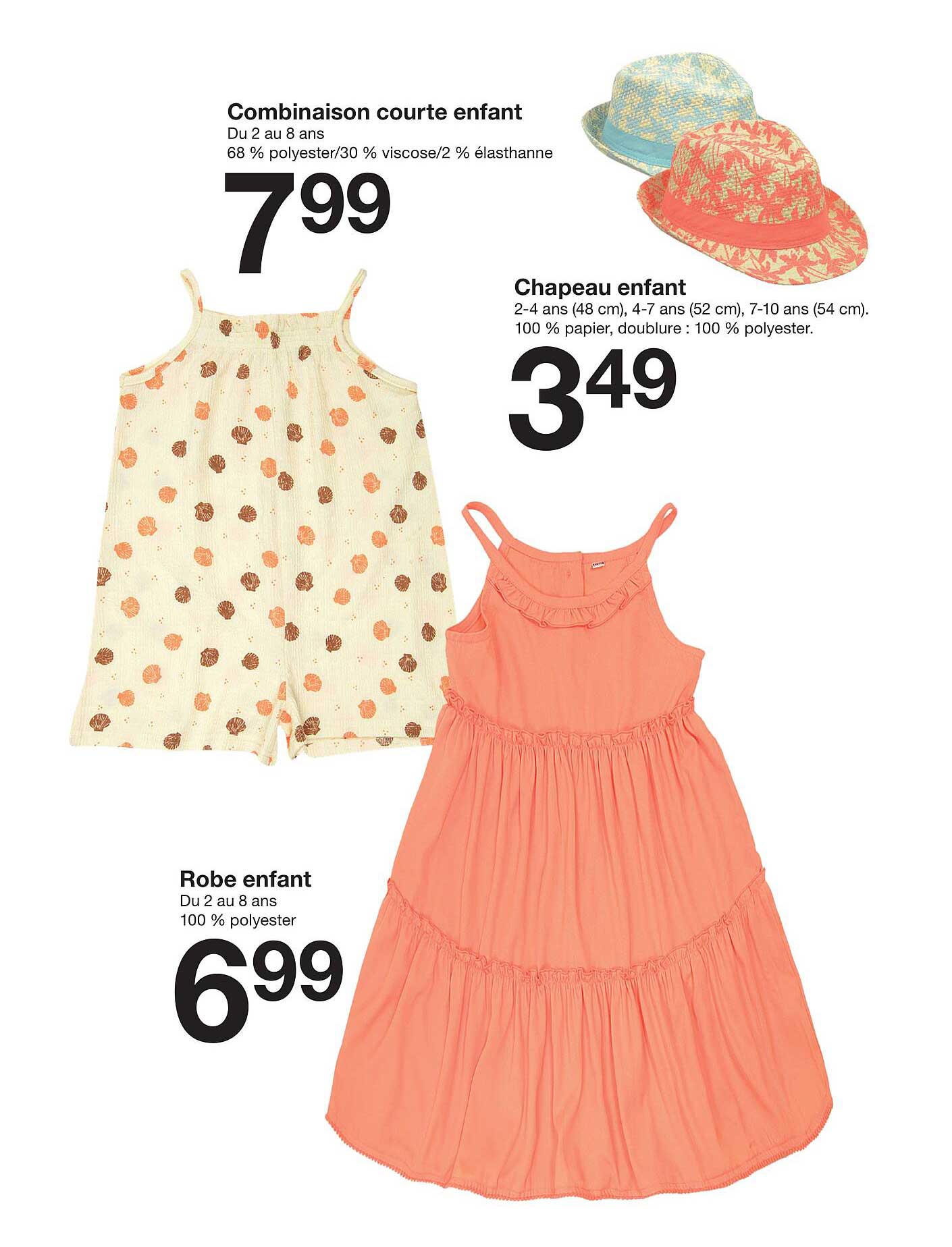 Combinaison courte enfant