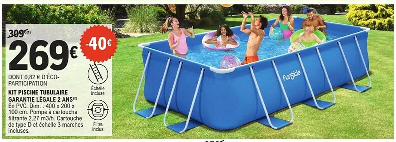 KIT PISCINE TUBULAIRE GARANTIE LÉGALE 2 ANS