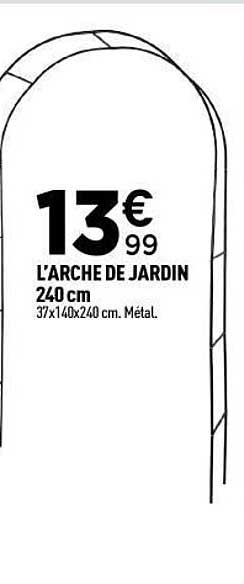 L'ARCHE DE JARDIN 240 cm