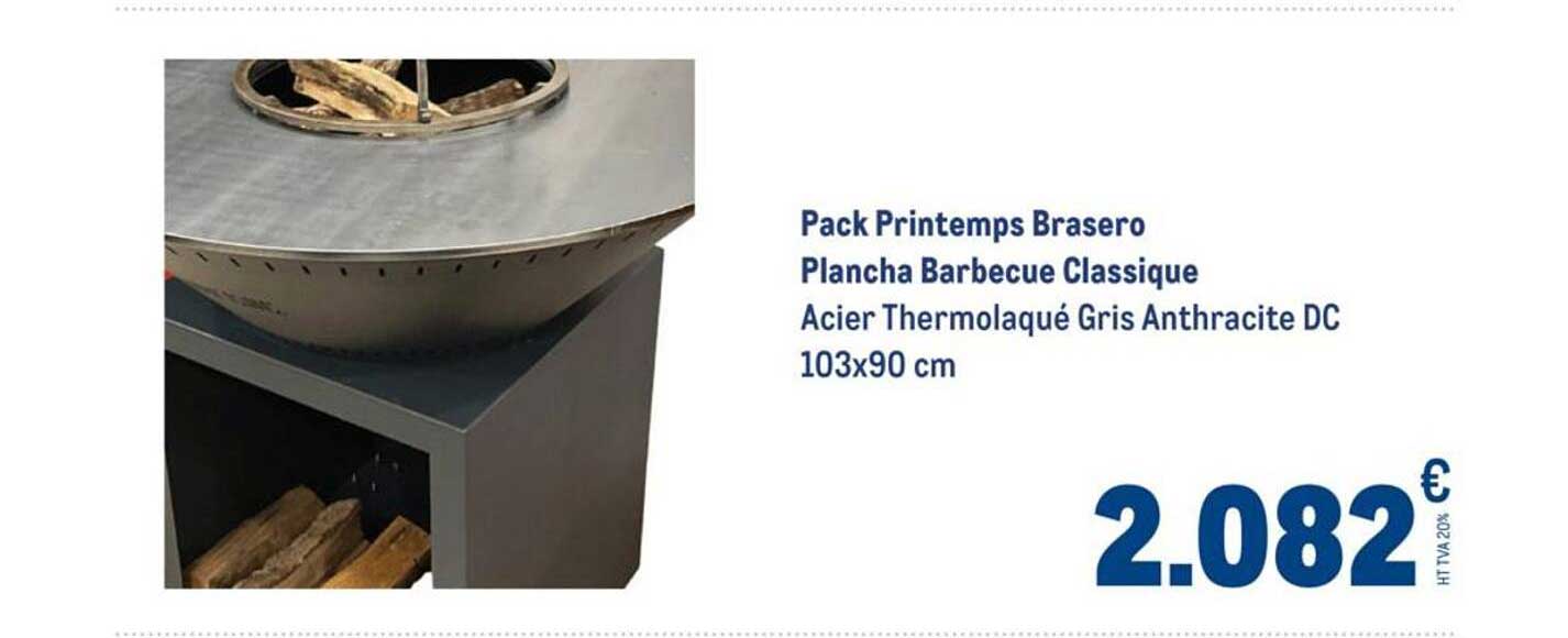Pack Printemps Brasero Plancha Barbecue Classique