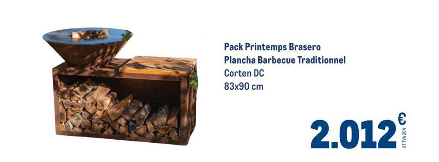 Pack Printemps Brasero Plancha Barbecue Traditionnel
