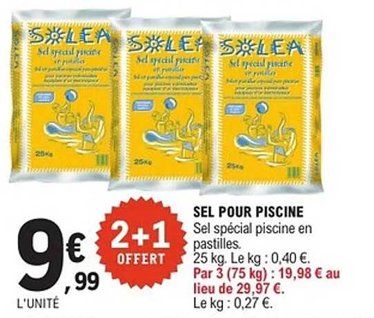 SEL POUR PISCINE