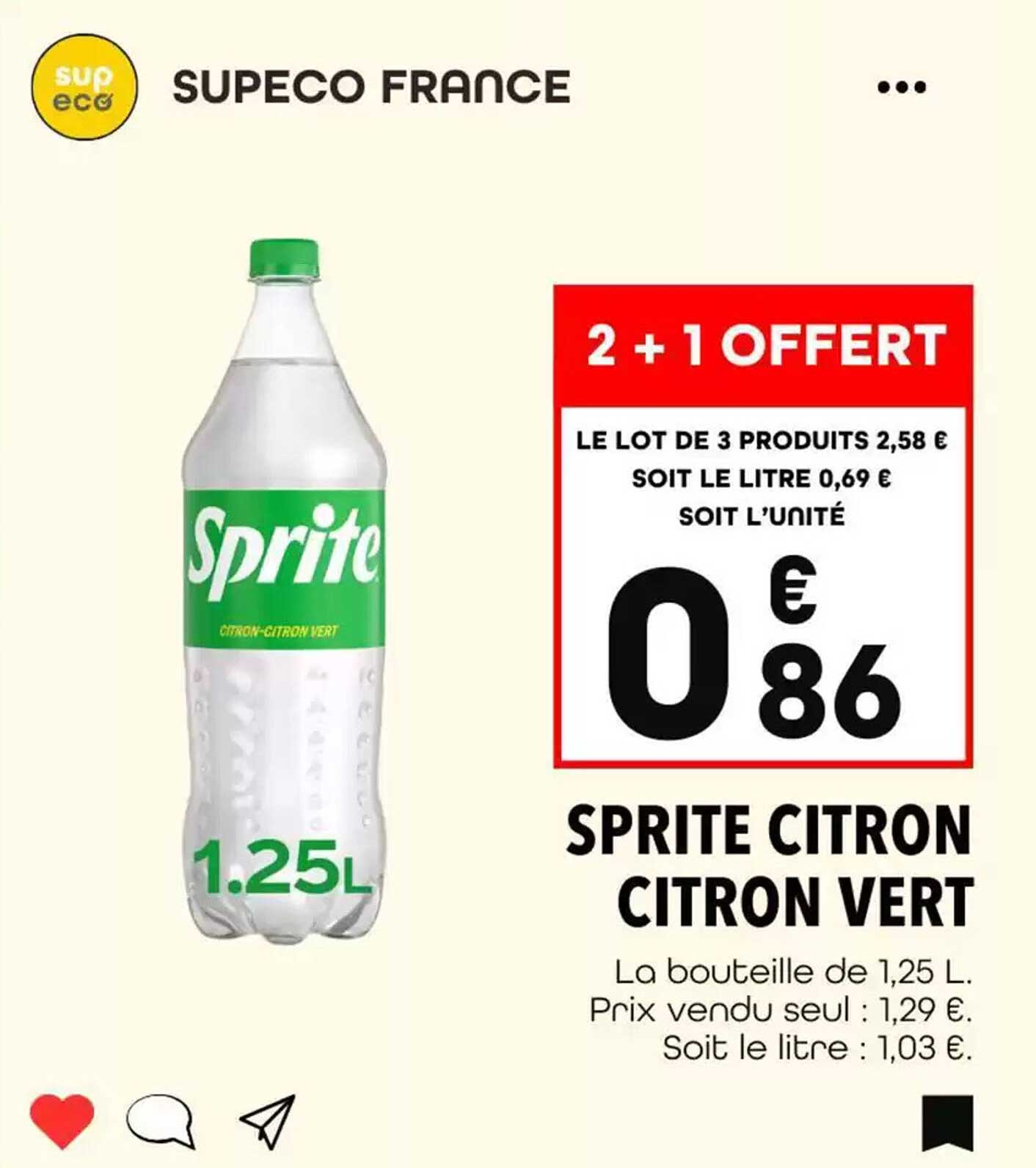 SPRITE CITRON CITRON VERT