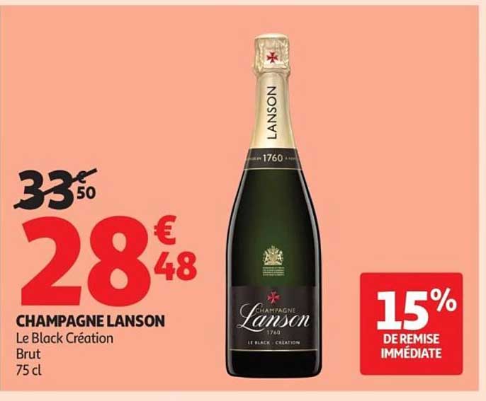 CHAMPAGNE LANSON Le Black Création Brut 75 cl