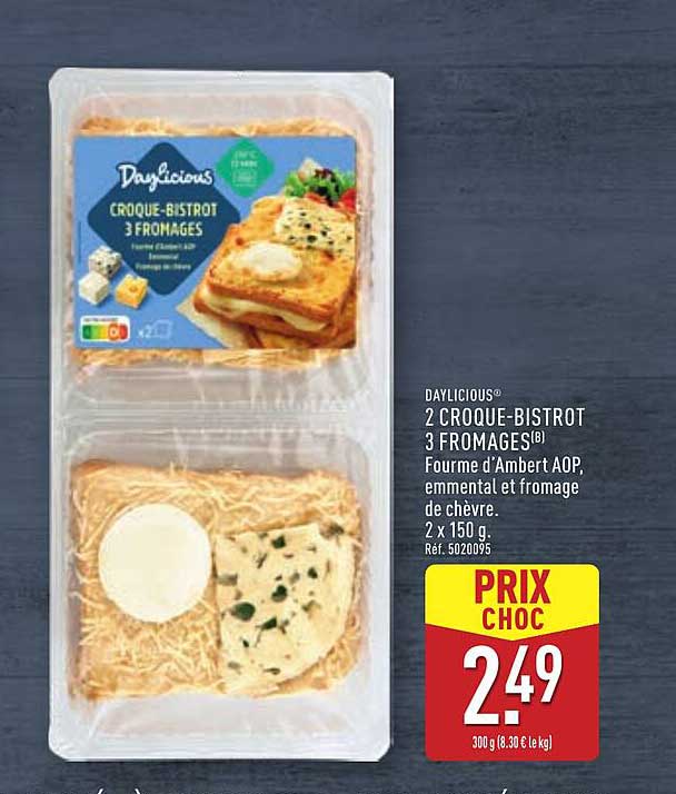 2 CROQUE-BISTROT 3 FROMAGES®