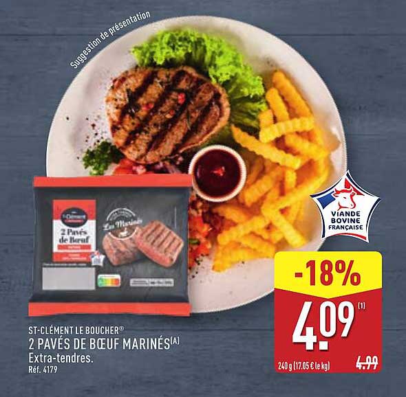 2 PAVÉS DE BŒUF MARINÉS