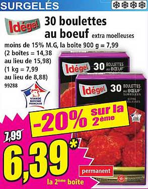 30 boulettes au boeuf extra moelleuses