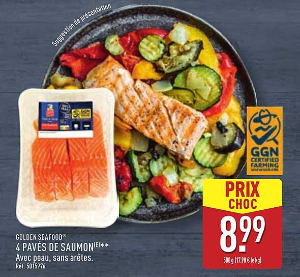 4 PAVÉS DE SAUMON