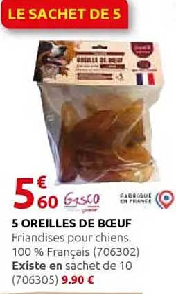 5 OREILLES DE BŒUF