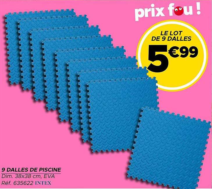 9 DALLES DE PISCINE