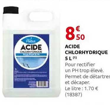 ACIDE CHLORHYDRIQUE 5 L