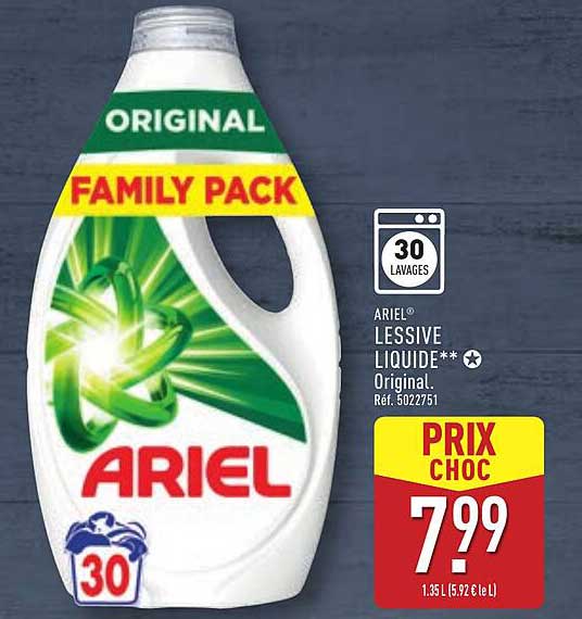 ARIEL® LESSIVE LIQUIDE** Original - Family Pack