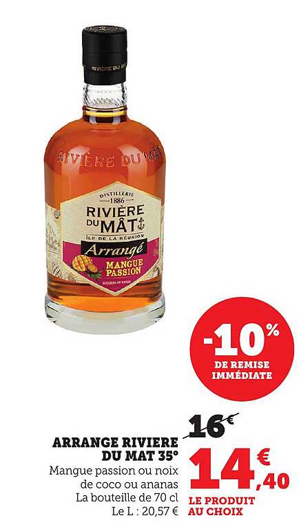 ARRANGE RIVIERE DU MAT 35° - Mangue passion