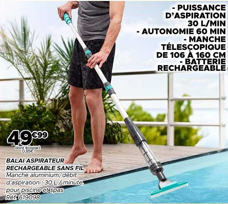 BALAI ASPIRATEUR RECHARGEABLE SANS FIL
