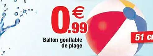 Ballon gonflable de plage