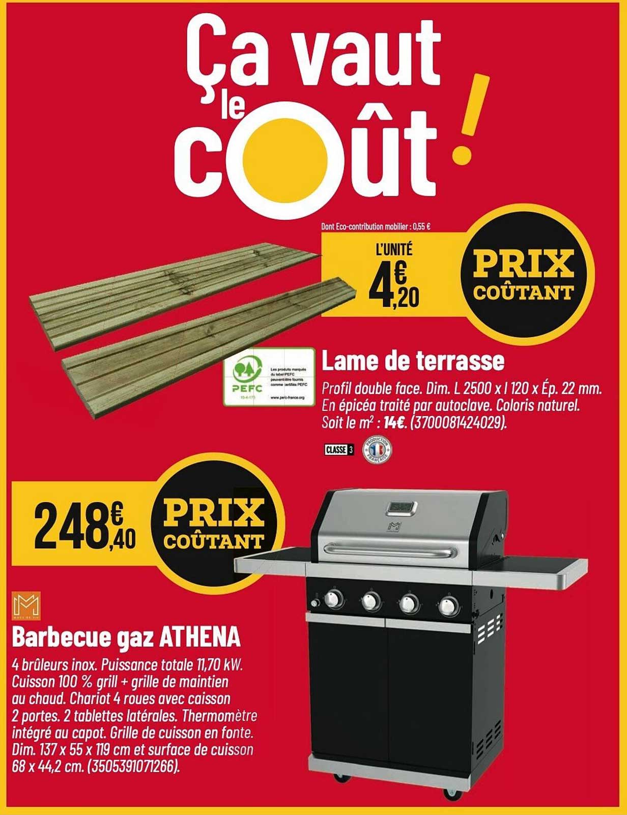 Barbecue gaz ATHENA