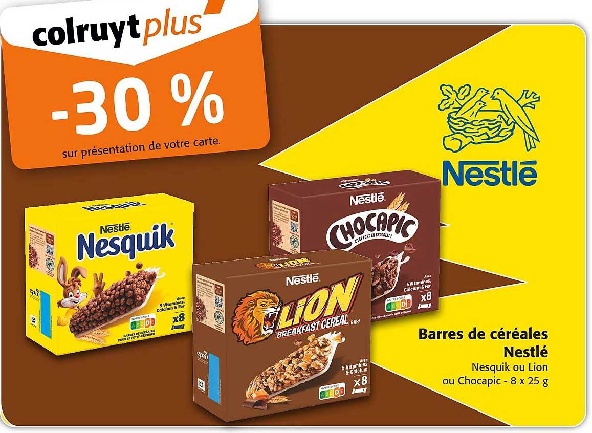 Barres de céréales Nestlé
