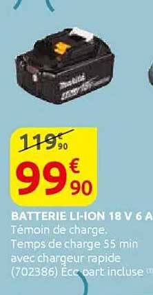 BATTERIE LI-ION 18 V 6 A