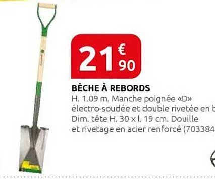 BÊCHE À REBORDS