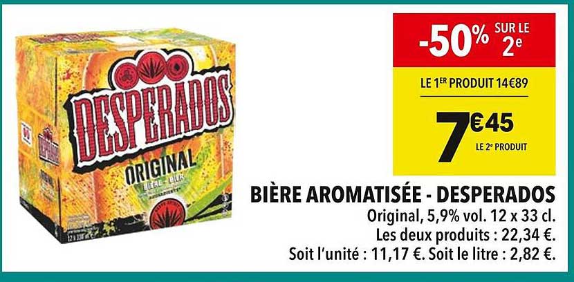 BIÈRE AROMATISÉE - DESPERADOS