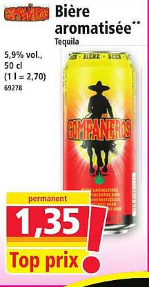 Bière aromatisée** Tequila