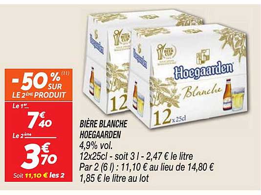 BIÈRE BLANCHE HOEGAARDEN