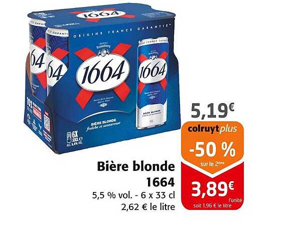 Bière blonde 1664