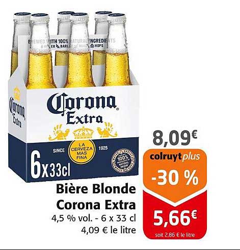 Bière Blonde Corona Extra