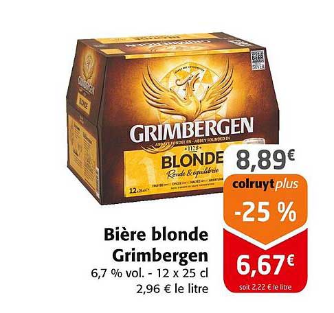 Bière blonde Grimbergen