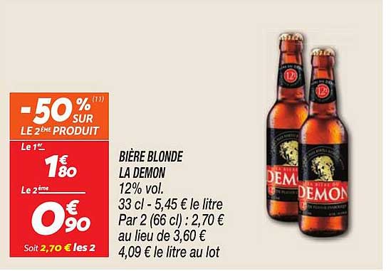 BIÈRE BLONDE LA DEMON