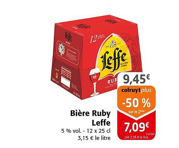 Bière Ruby Leffe
