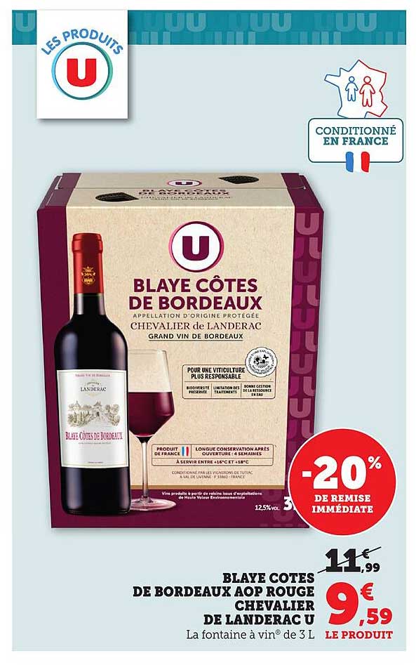 Blaye Côtes de Bordeaux AOP Rouge Chevalier de Landerac