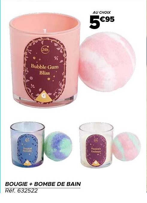 BOUGIE + BOMBE DE BAIN