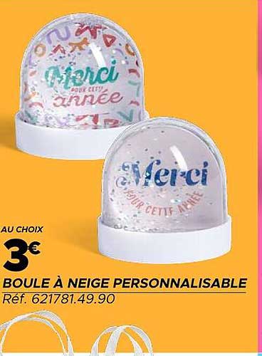 BOULE À NEIGE PERSONNALISABLE