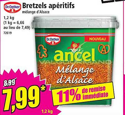 Bretzels apéritifs mélange d'Alsace