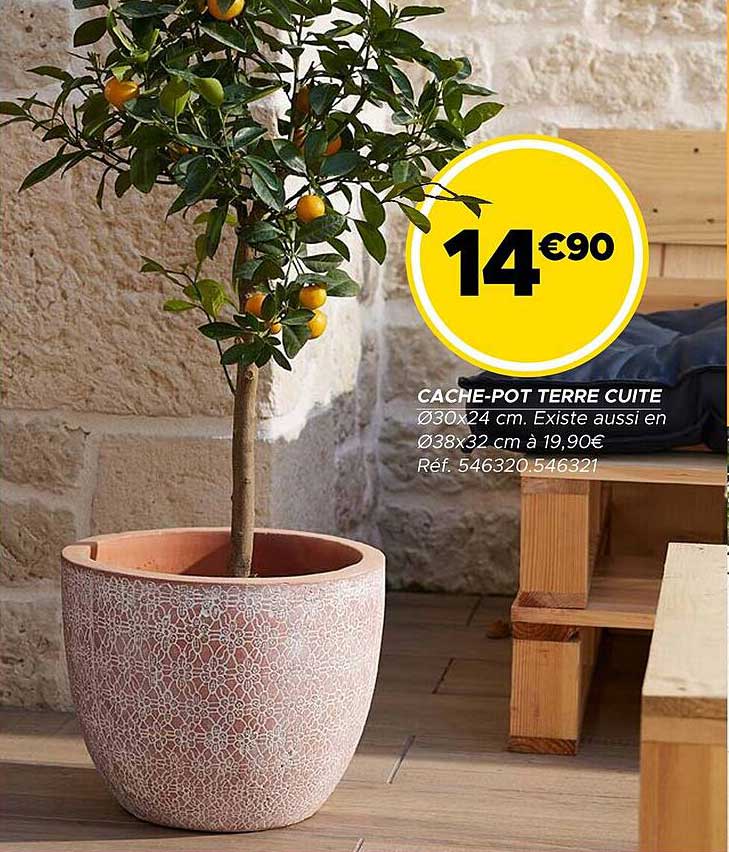 CACHE-POT TERRE CUITE