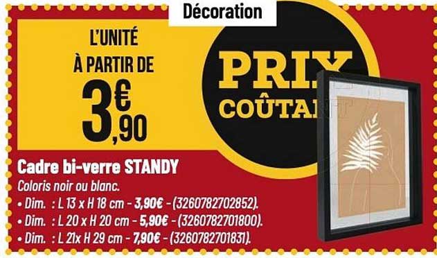 Cadre bi-verre STANDY