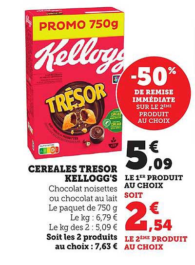 CEREALES TRESOR KELLOGG'S