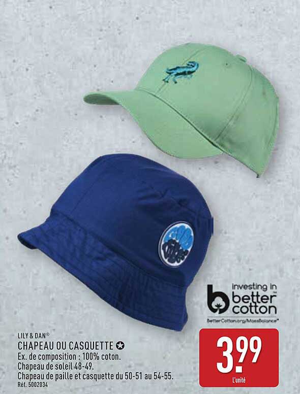 CHAPEAU OU CASQUETTE