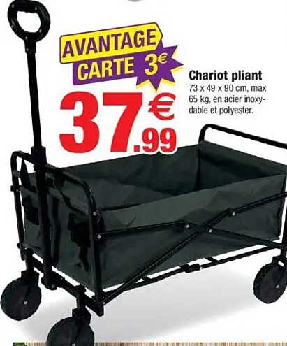 Chariot pliant
