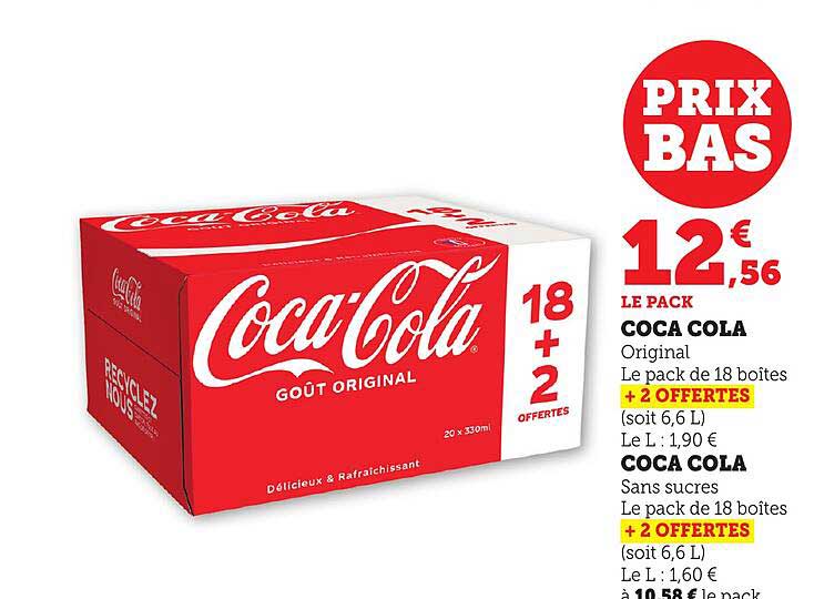 Coca Cola - Le pack de 18 boîtes