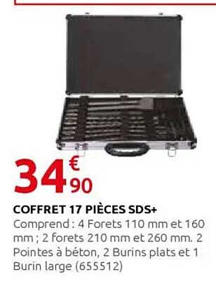 COFFRET 17 PIÈCES SDS+