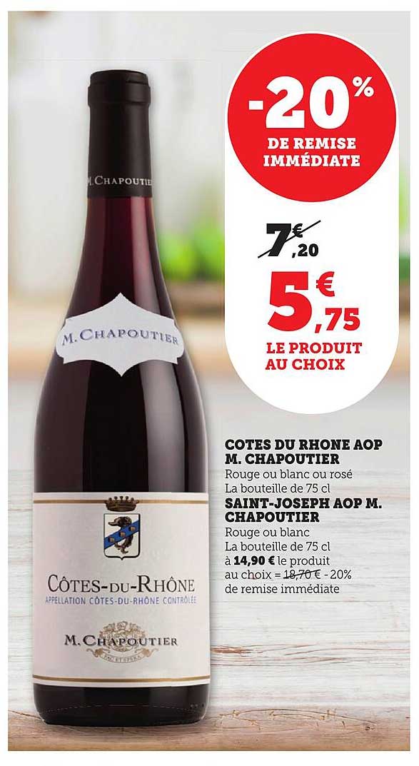 COTES DU RHONE AOP M. CHAPOUTIER