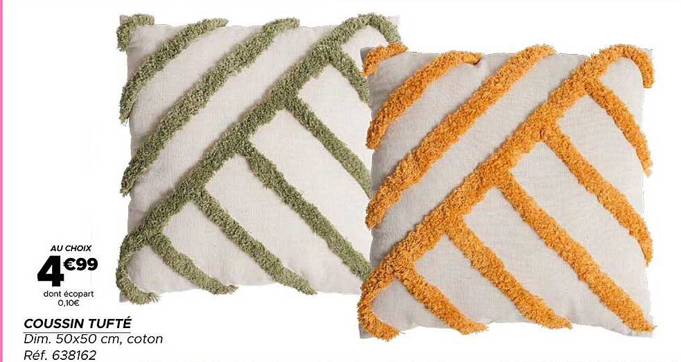 COUSSIN TUFTÉ