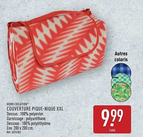 COUVERTURE PIQUE-NIQUE XXL