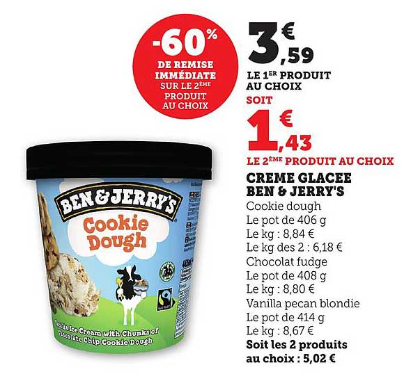 CREME GLACEE BEN & JERRY'S